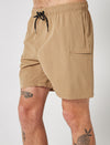 KHKI JETLITE ELASTICATED BOARDSHORT mens