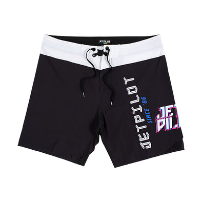 BLK/WHT RX RACE MENS BOARDSHORT