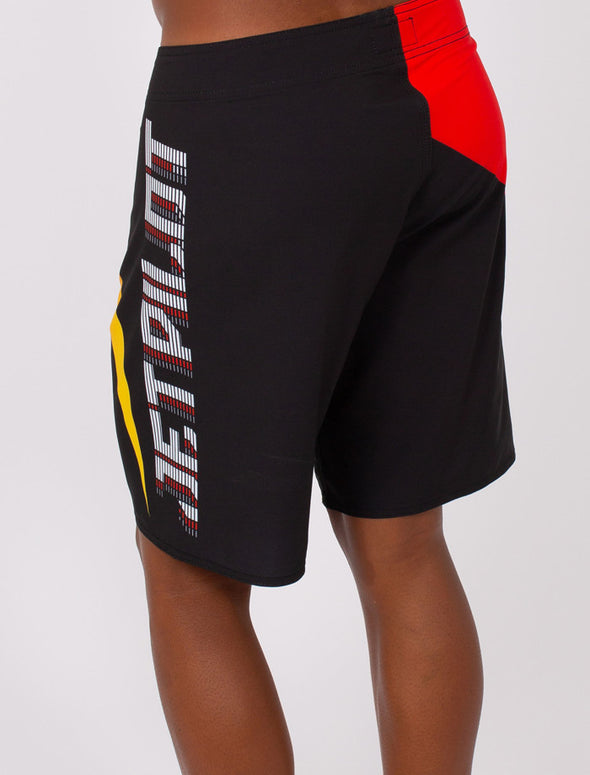 BLK/ORG SIDESWIPE MENS BOARDSHORTS