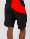 BLK/ORG SIDESWIPE MENS BOARDSHORTS