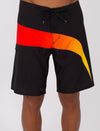 BLK/ORG SIDESWIPE MENS BOARDSHORTS