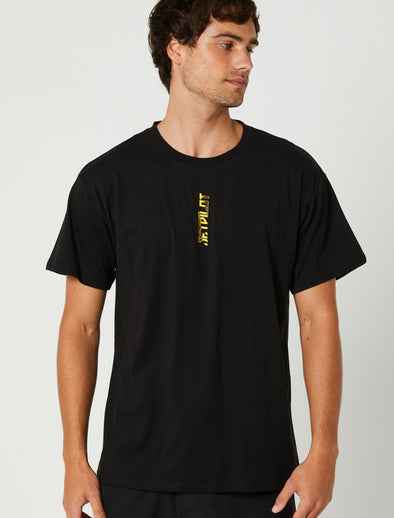 BLK/YEL SUPER SPLICE MENS SS TEE