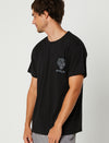 BLK/CHAR TIGER MENS SS TEE